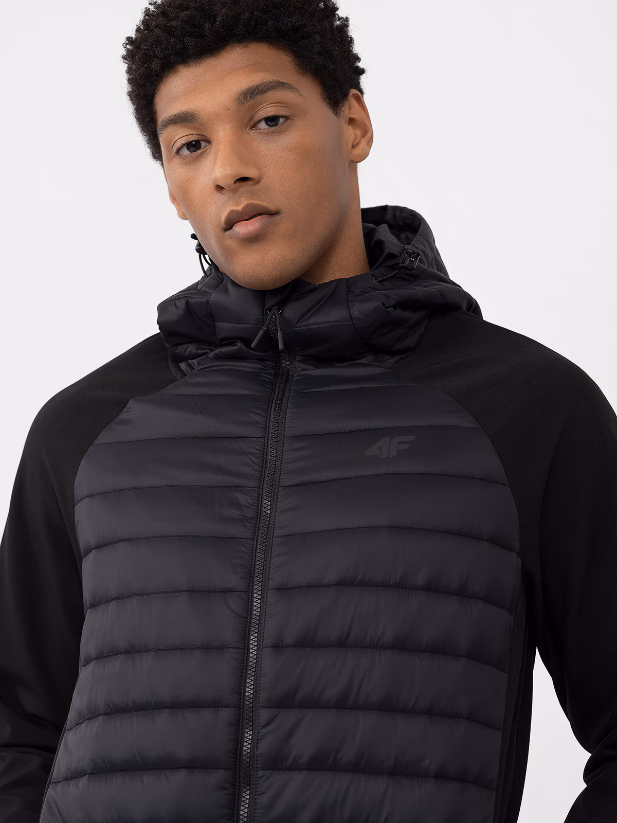 Kurtka softshell wiatroodporna membrana 8000 męska - czarna