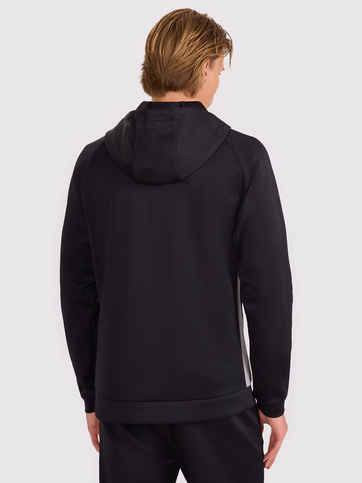 Bluza treningowa regular szybkoschnąca męska - czarna