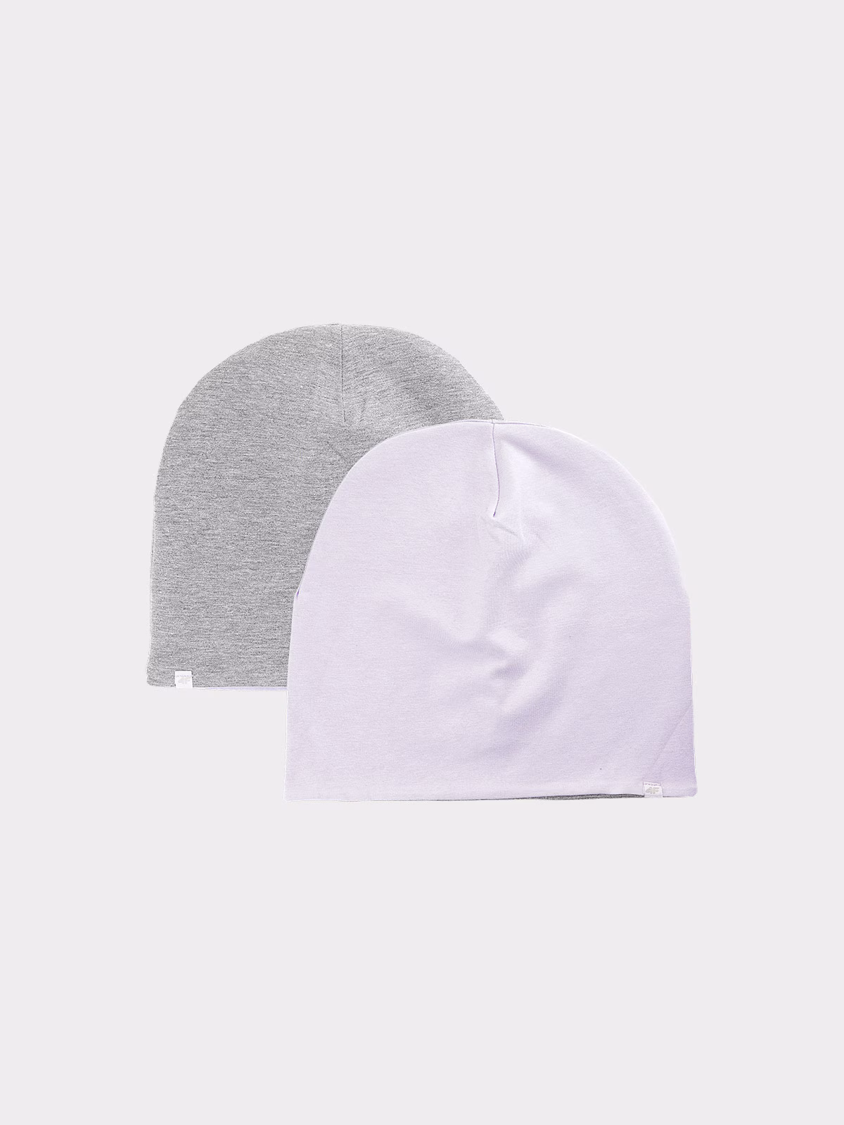 Czapka beanie dwustronna dziecięca - fioletowa