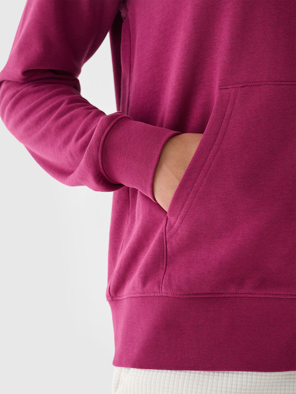 Bluza dresowa rozpinana z kapturem damska - granatowa