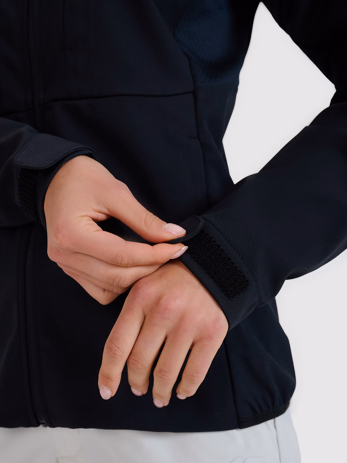 Kurtka softshell wiatroodporna membrana 10000 damska - czarna