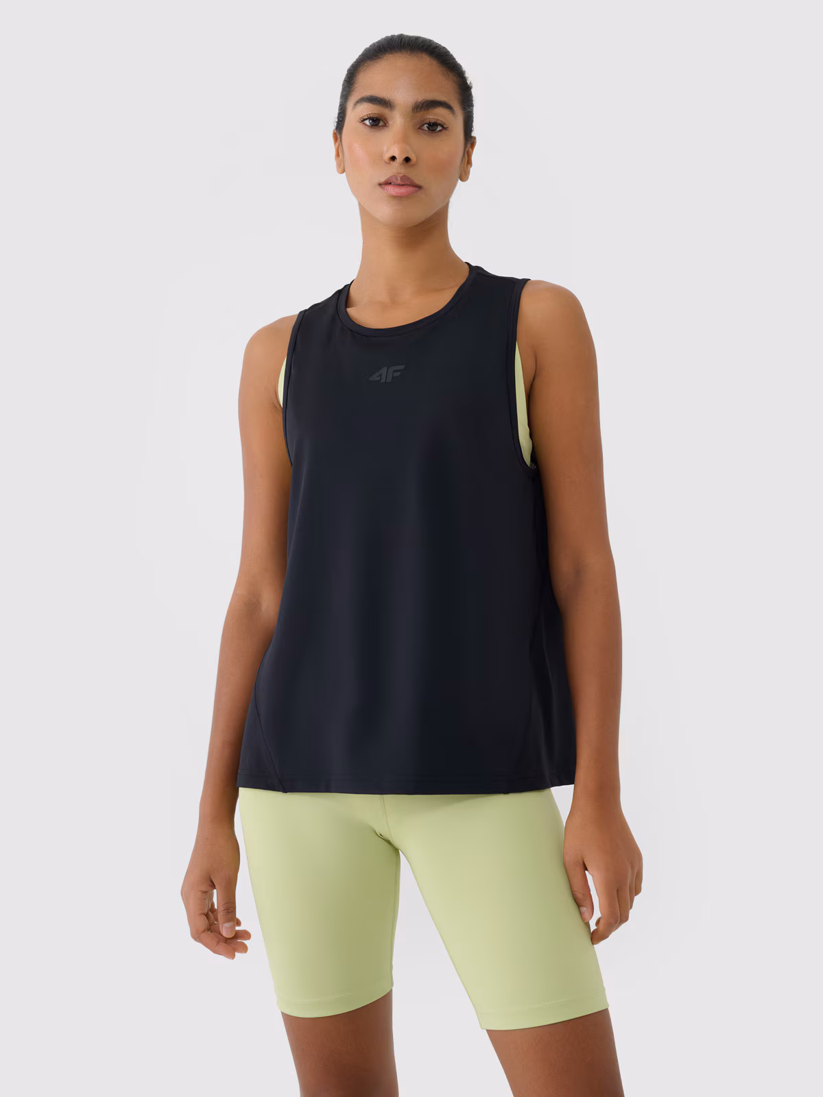 Top treningowy szybkoschnący damski  - czarny