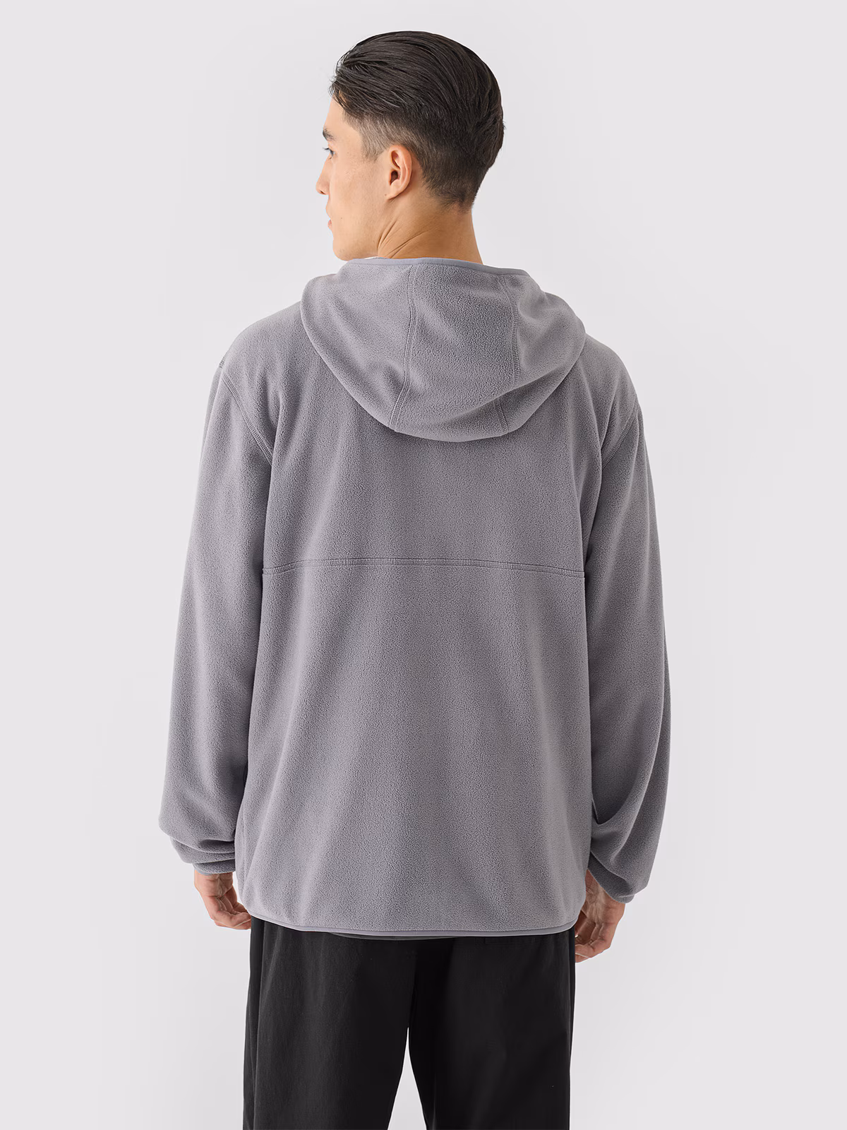 Polar regular z kapturem męski - turkusowy