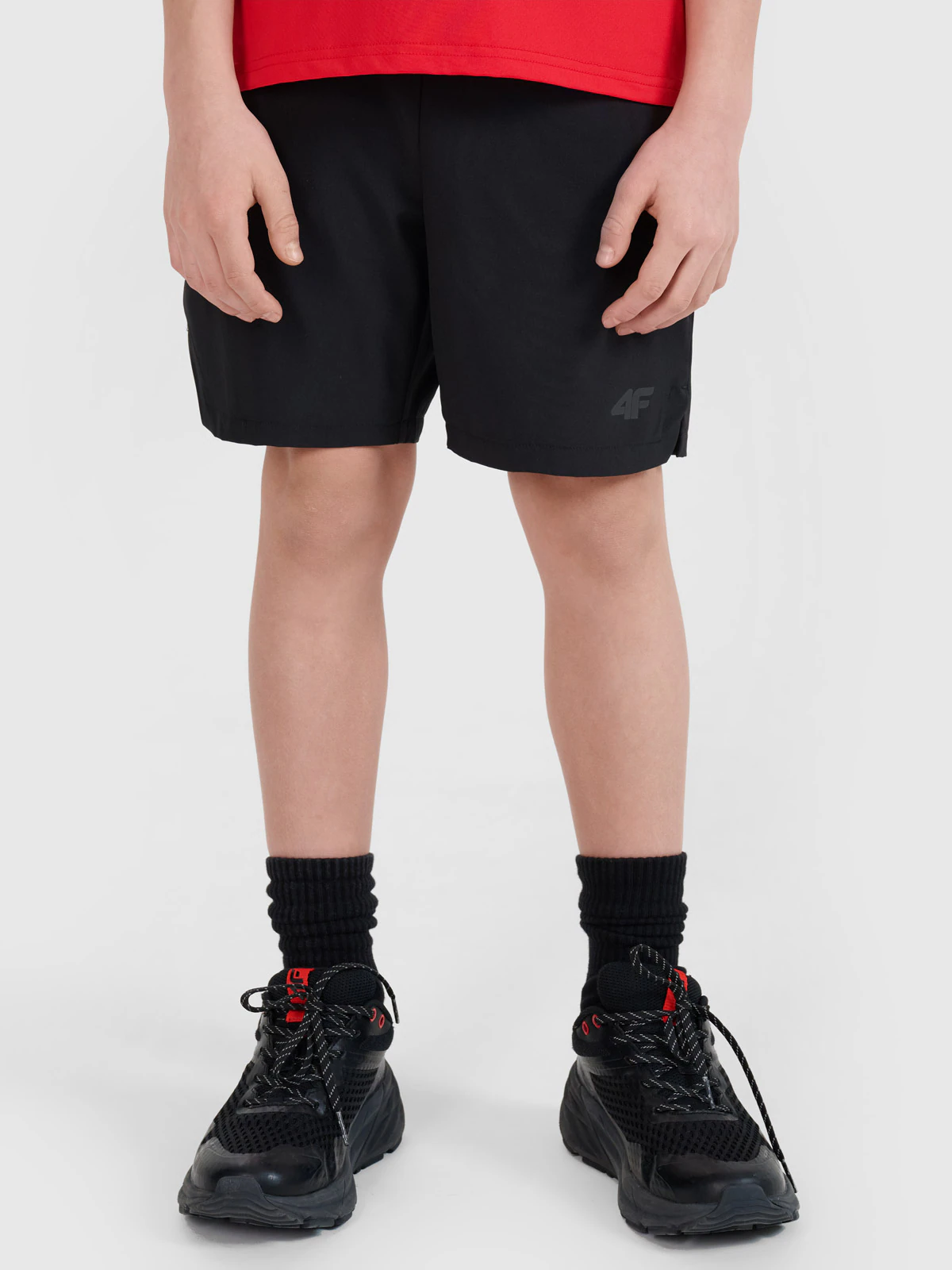 Spodenki sportowe szybkoschnące chłopięce - czarne