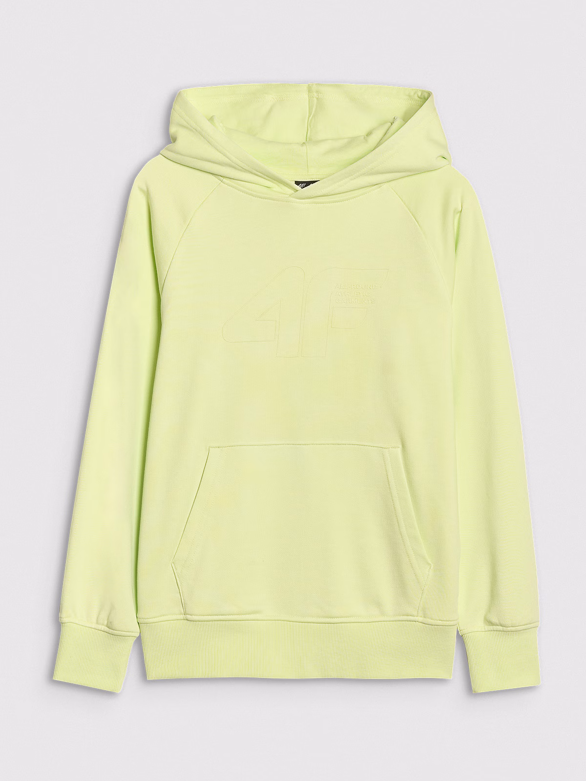 Bluza dresowa nierozpinana z kapturem chłopięca - pomarańczowa