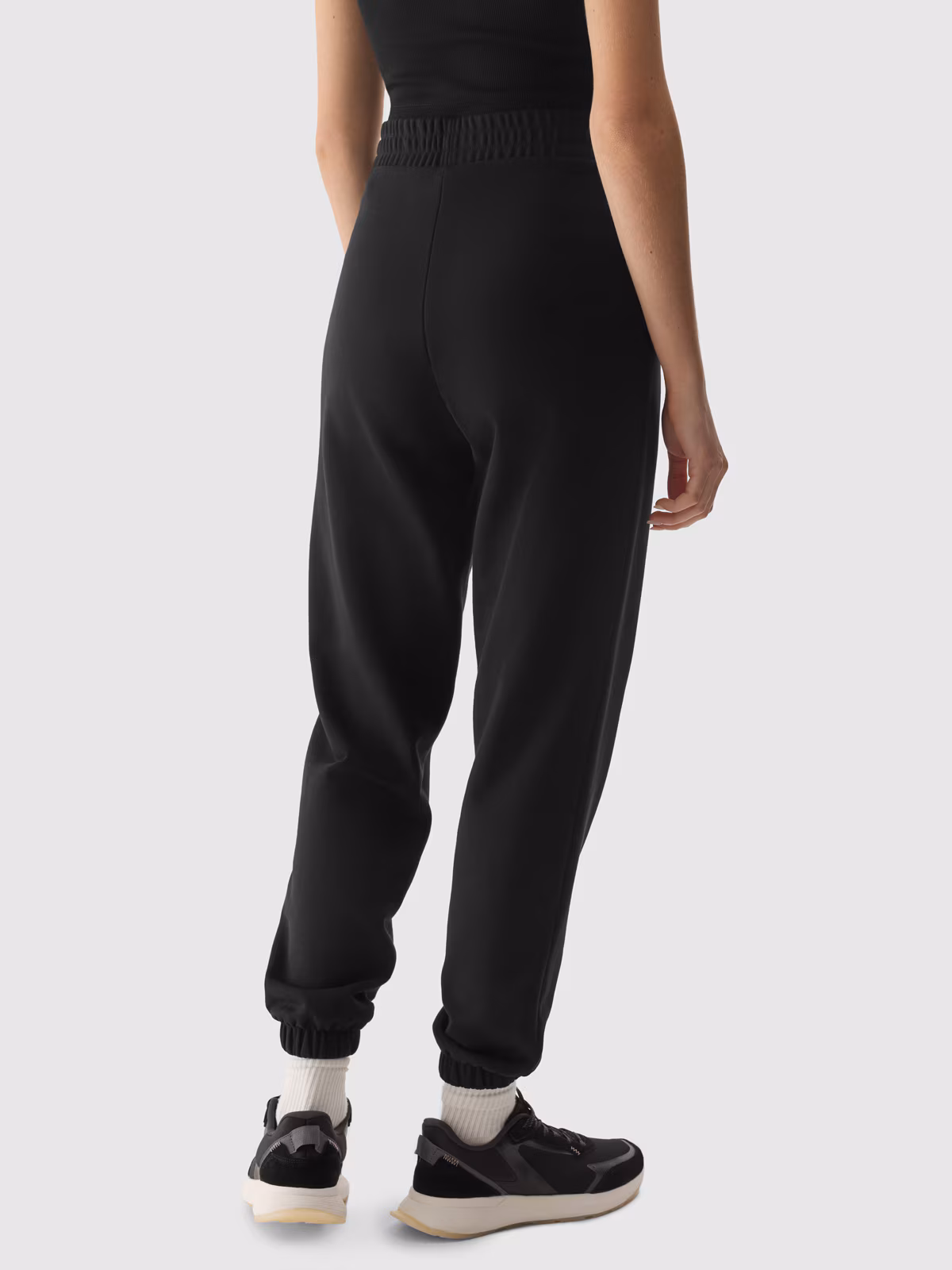 Spodnie dresowe joggery damskie - czarne