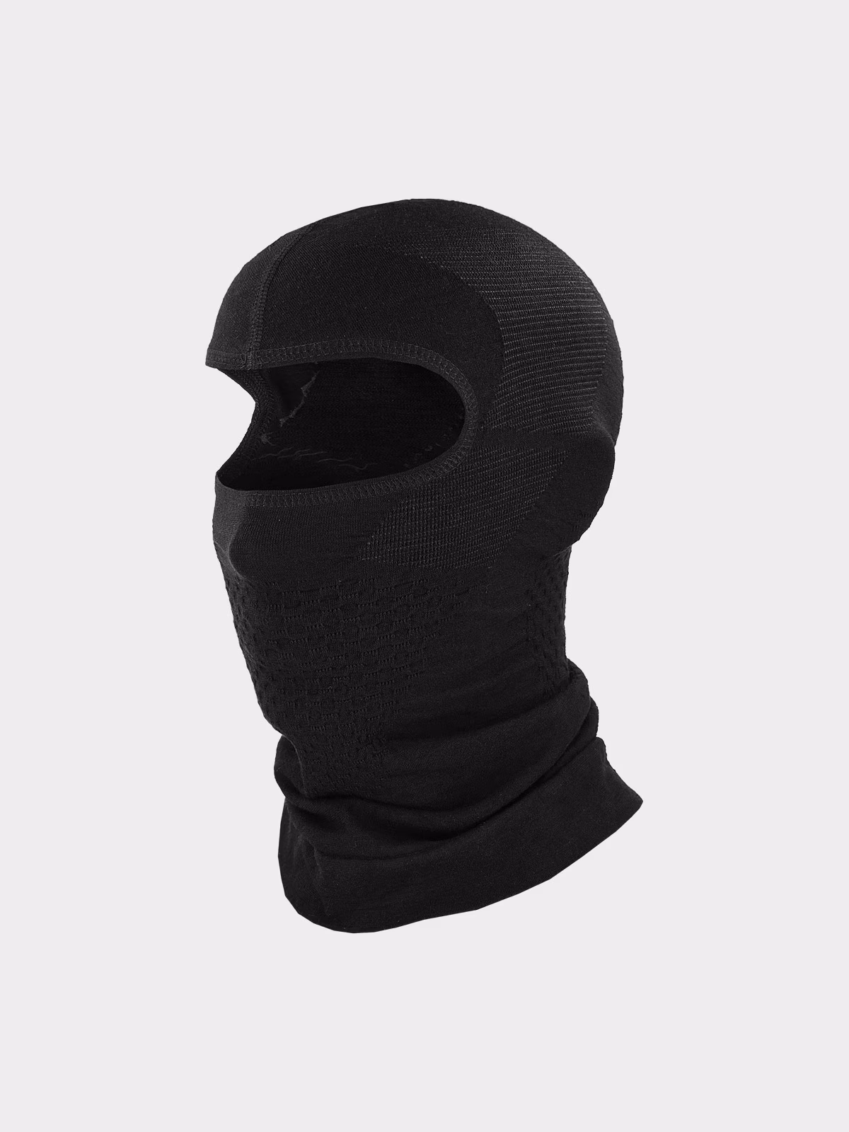 Kominiarka narciarska z wełną Merino uniseks - czarna