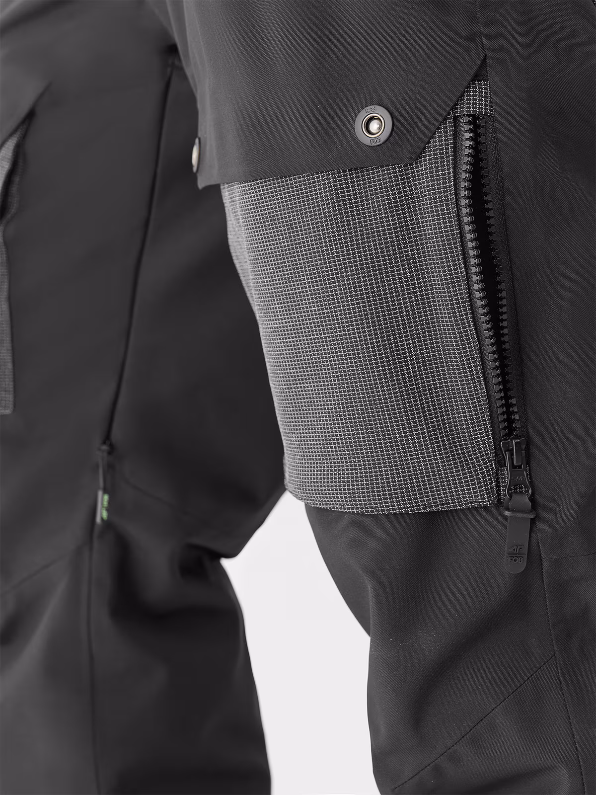 Spodnie snowboardowe membrana 10000 męskie - czarne