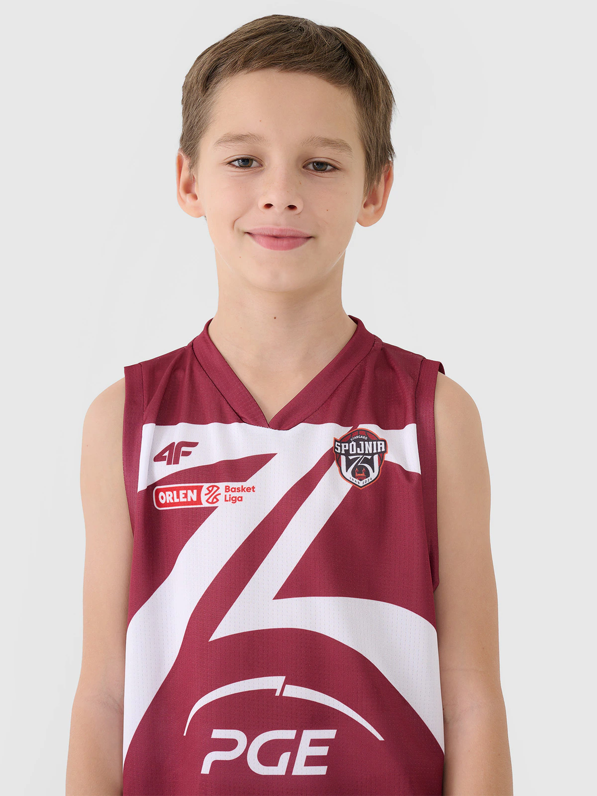 Koszulka meczowa replika wyjazdowa z sezonu 2024/25 dziecięca 4F x PLK - Spójnia Stargard - multikolor