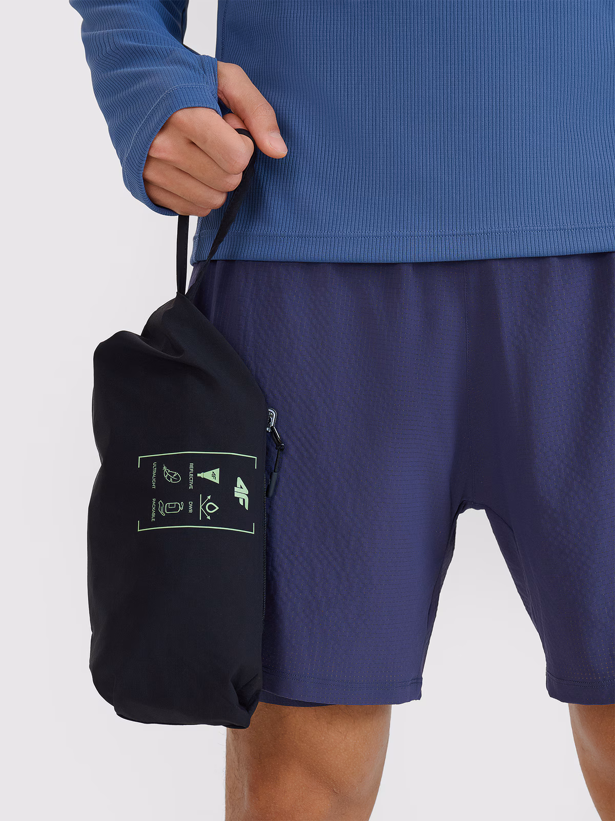 Bezrękawnik do biegania w terenie męski - czarny