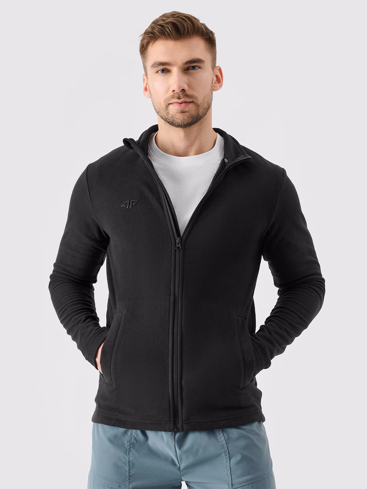 Polar ze stójką regular męski - szary