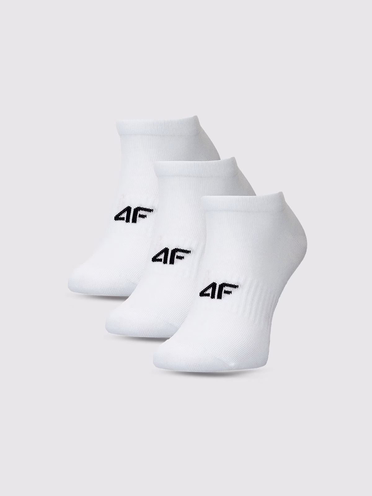 Skarpetki casual przed kostkę (3-pack) męskie - białe