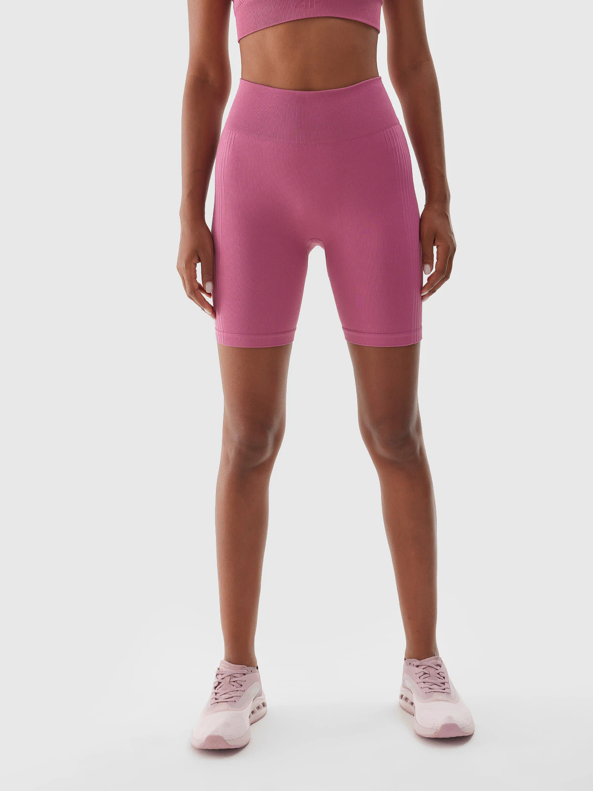 Legginsy kolarki treningowe damskie - fioletowe