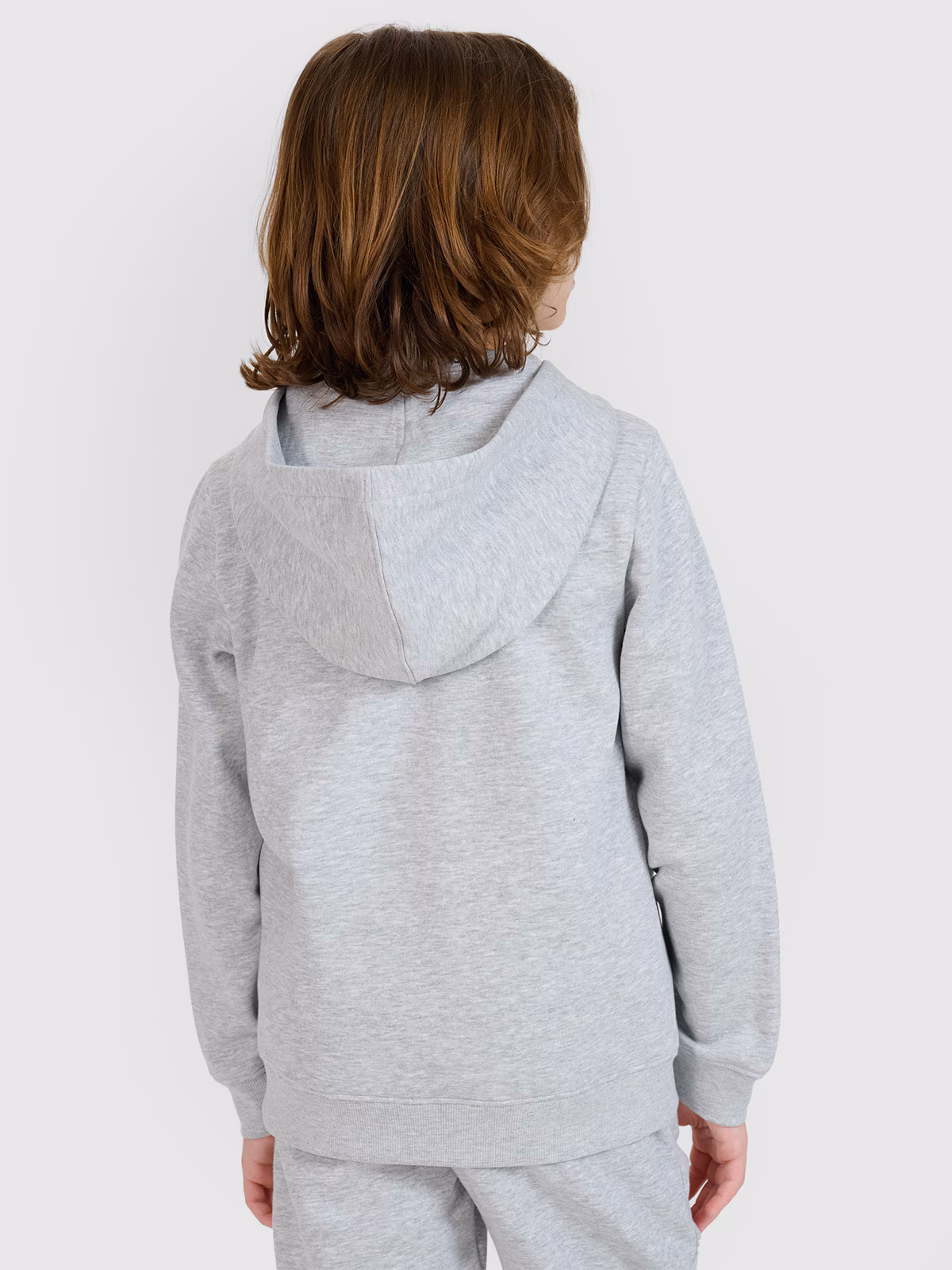 Bluza dresowa rozpinana z kapturem chłopięca - czarna