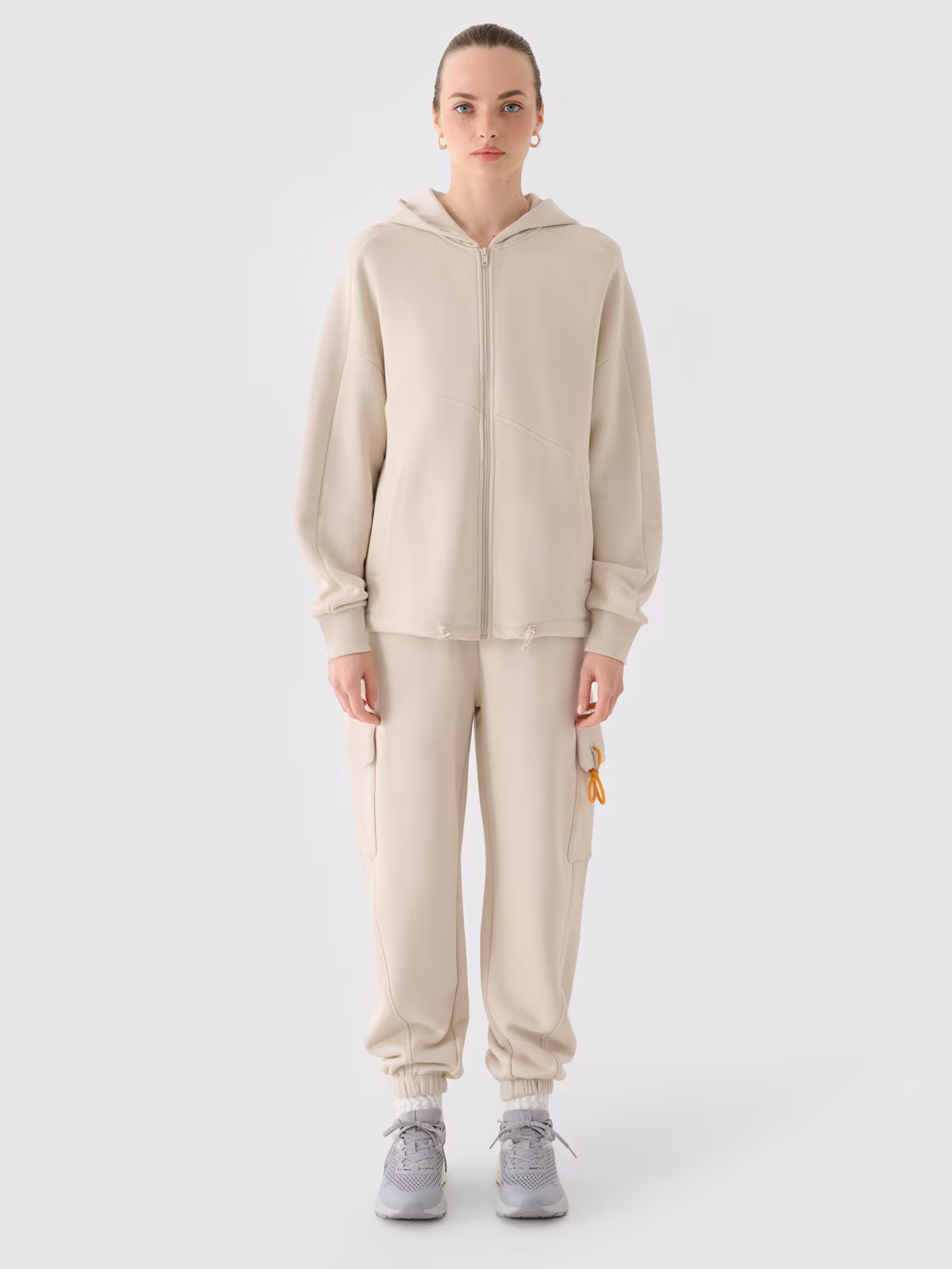 Spodnie dresowe joggery damskie - czarne