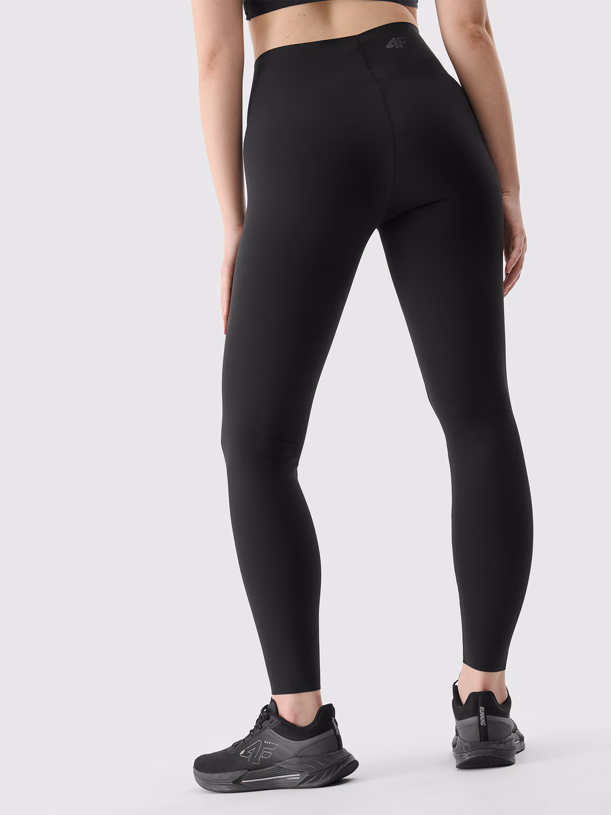 Legginsy treningowe szybkoschnące damskie - czarne