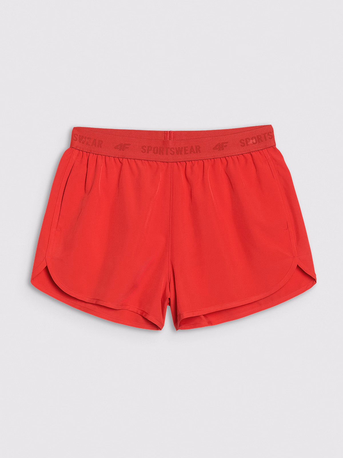 Spodenki plażowe damskie - czerwone