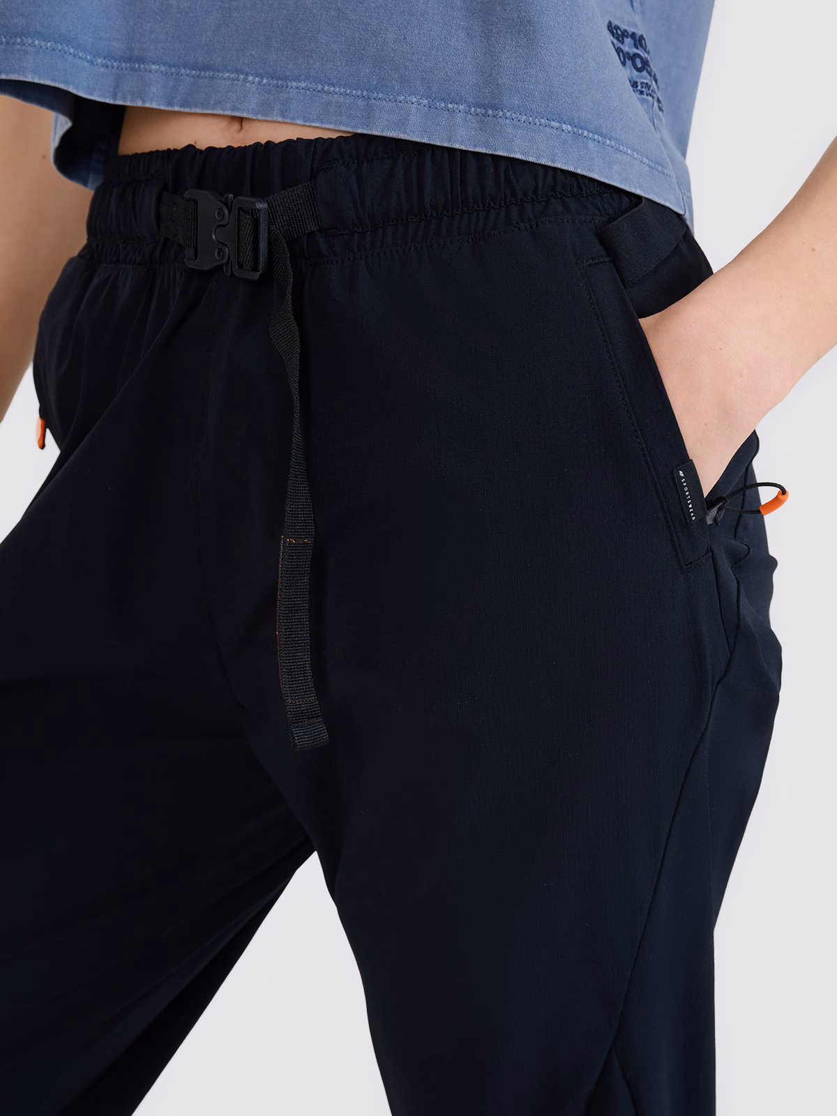 Spodnie casual damskie - czarne