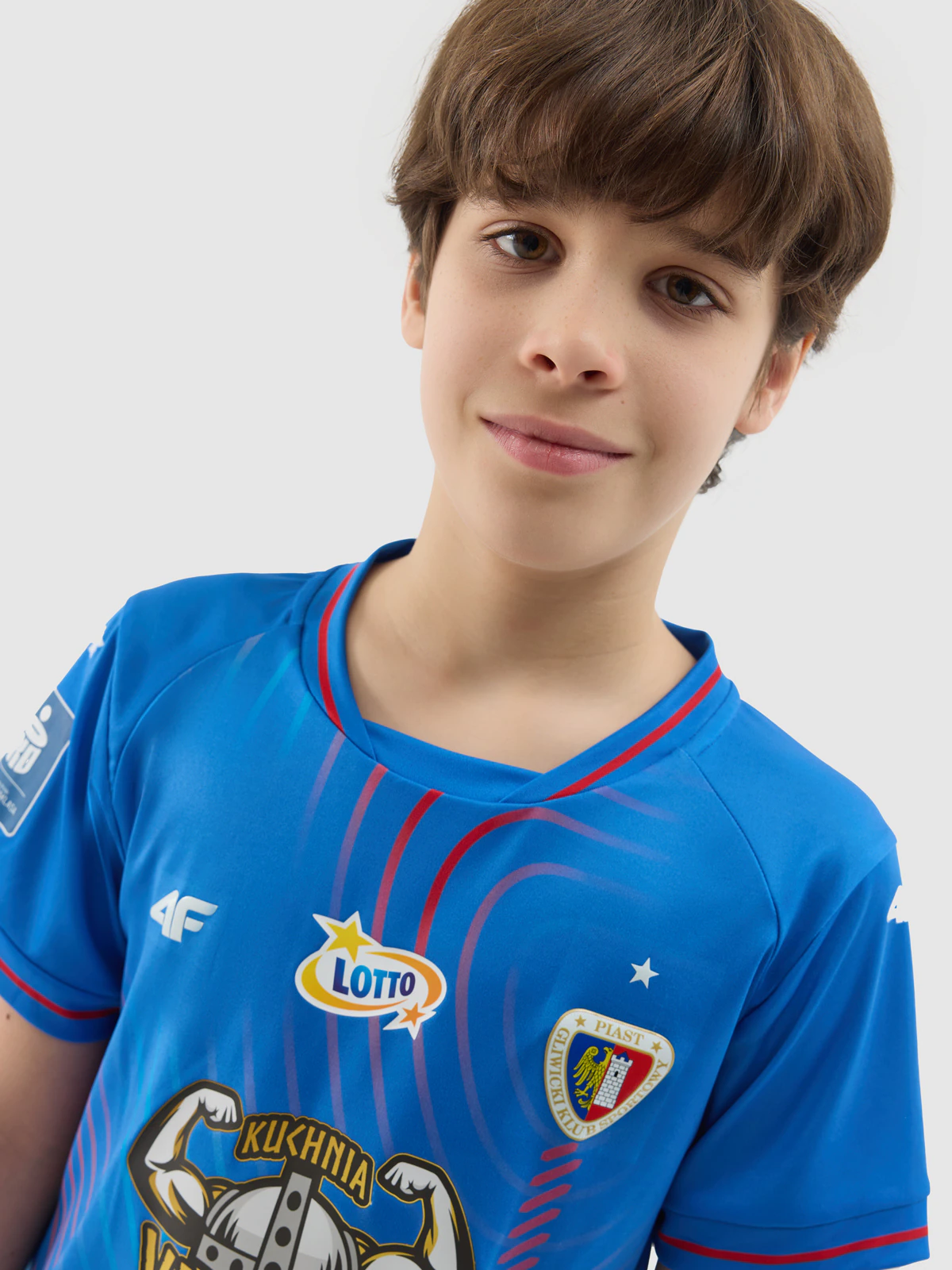 Koszulka klubowa domowa z sezonu 2023/24 dziecięca 4F x Piast Gliwice - multikolor