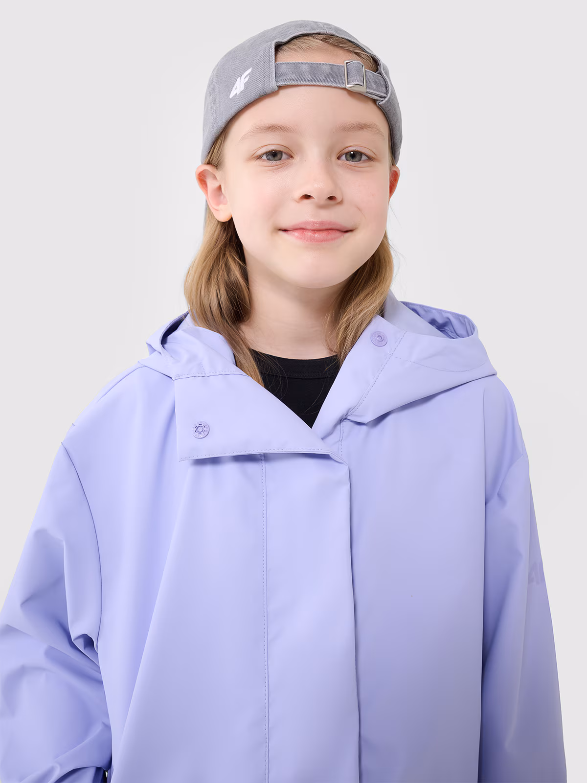 Kurtka przejściowa przeciwdeszczowa z gumową powłoką dziecięca - zielona