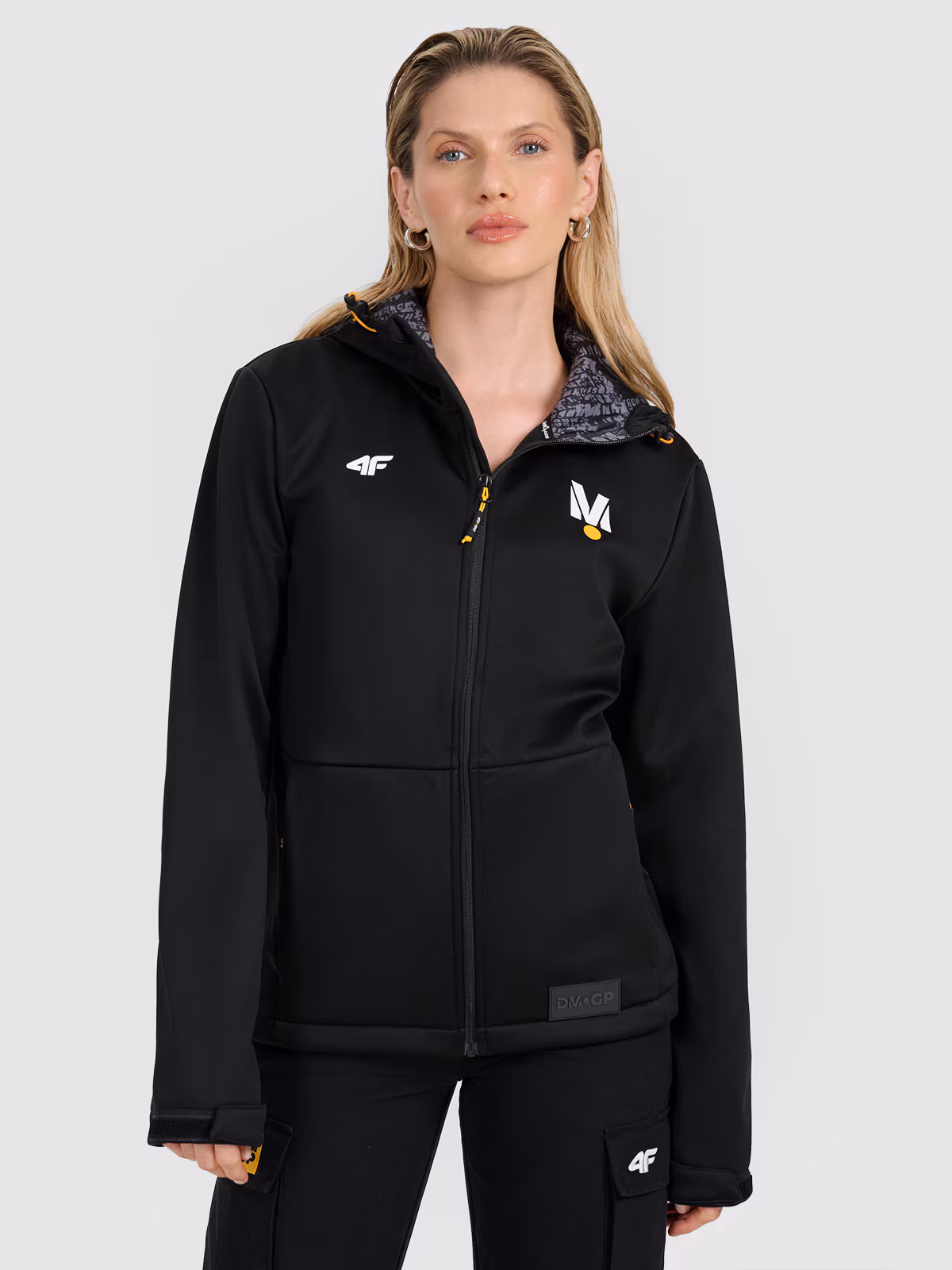 Kurtka softshell wiatroodporna membrana 5000 uniseks 4F x Drift Masters - czarna