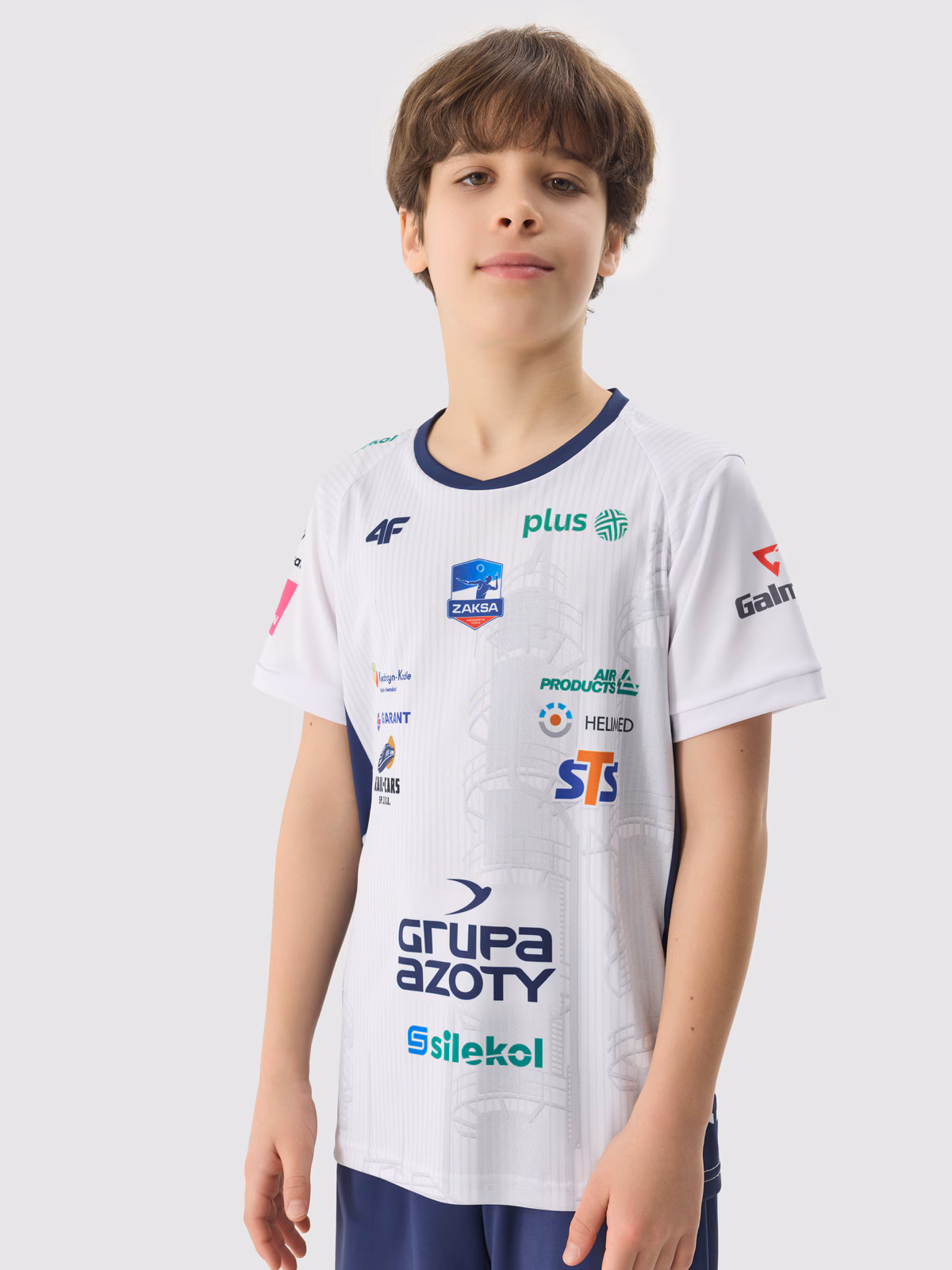 Koszulka replika domowa z sezonu 2023/24 dziecięca 4F x Grupa Azoty ZAKSA KK - multikolor