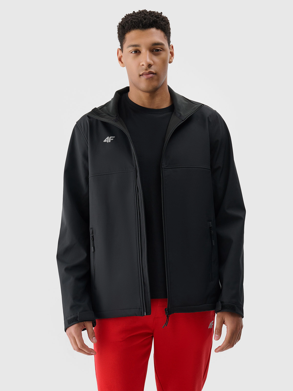 Softshell wiatroodporny membrana 5000 męski - czarny