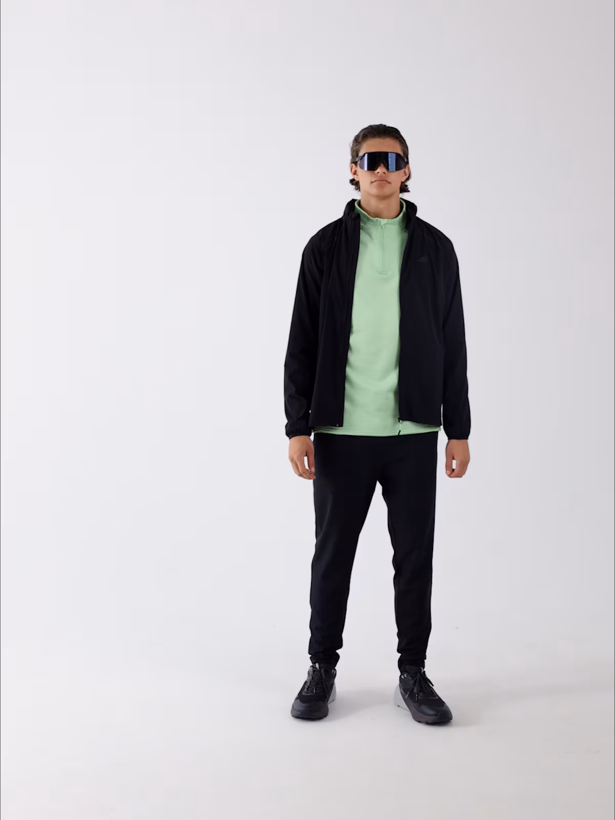 Kurtka do biegania Ultralight męska - czarna