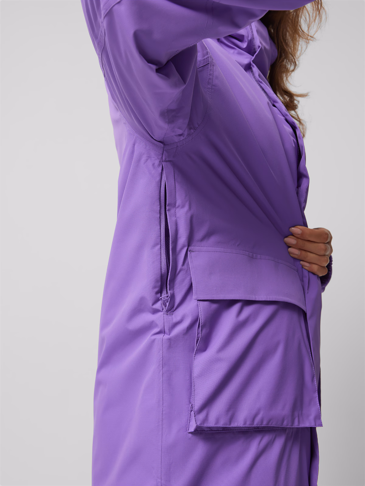 Kurtka snowboardowa z membraną 8000 uniseks Outhorn - fioletowa