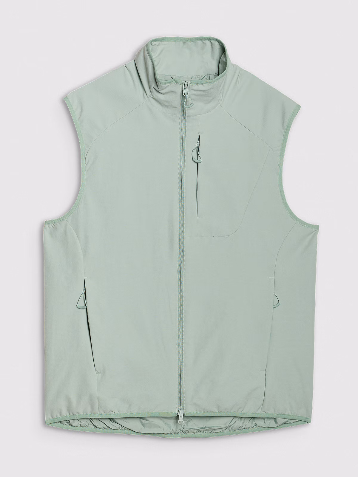 Bezrękawnik ze stójką męski - turkusowy