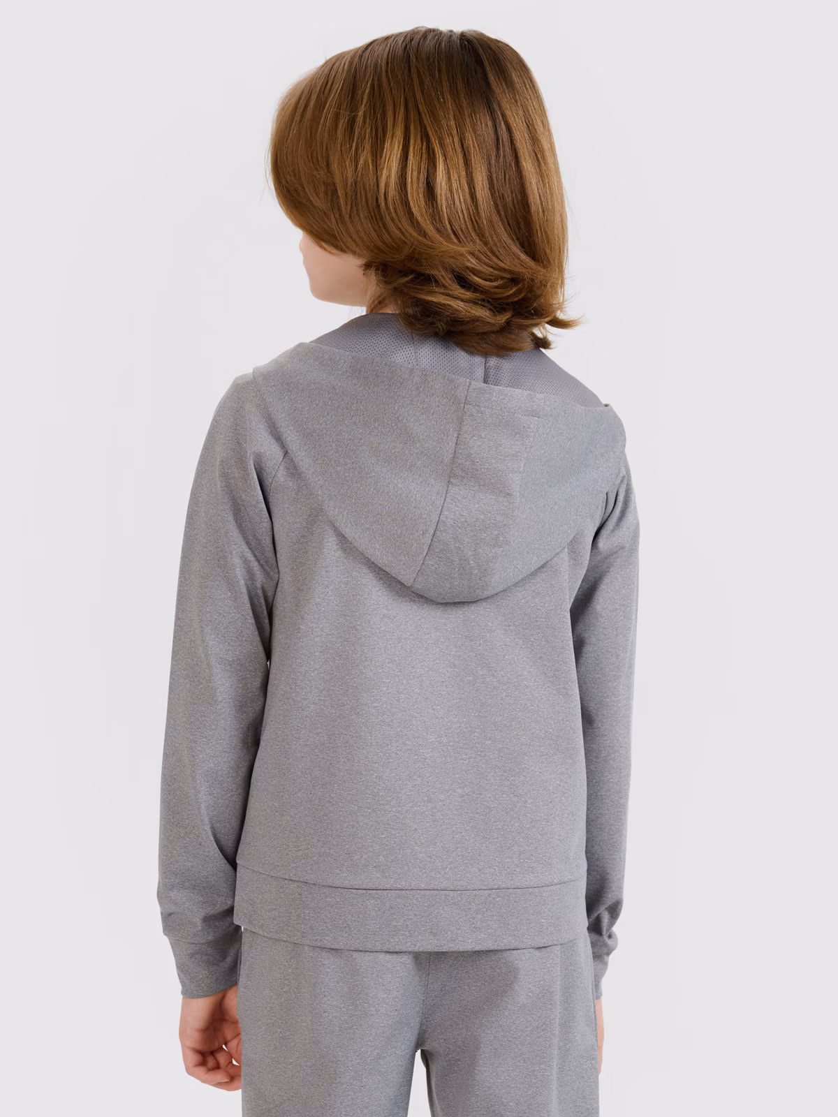 Bluza sportowa rozpinana z kapturem chłopięca - szara