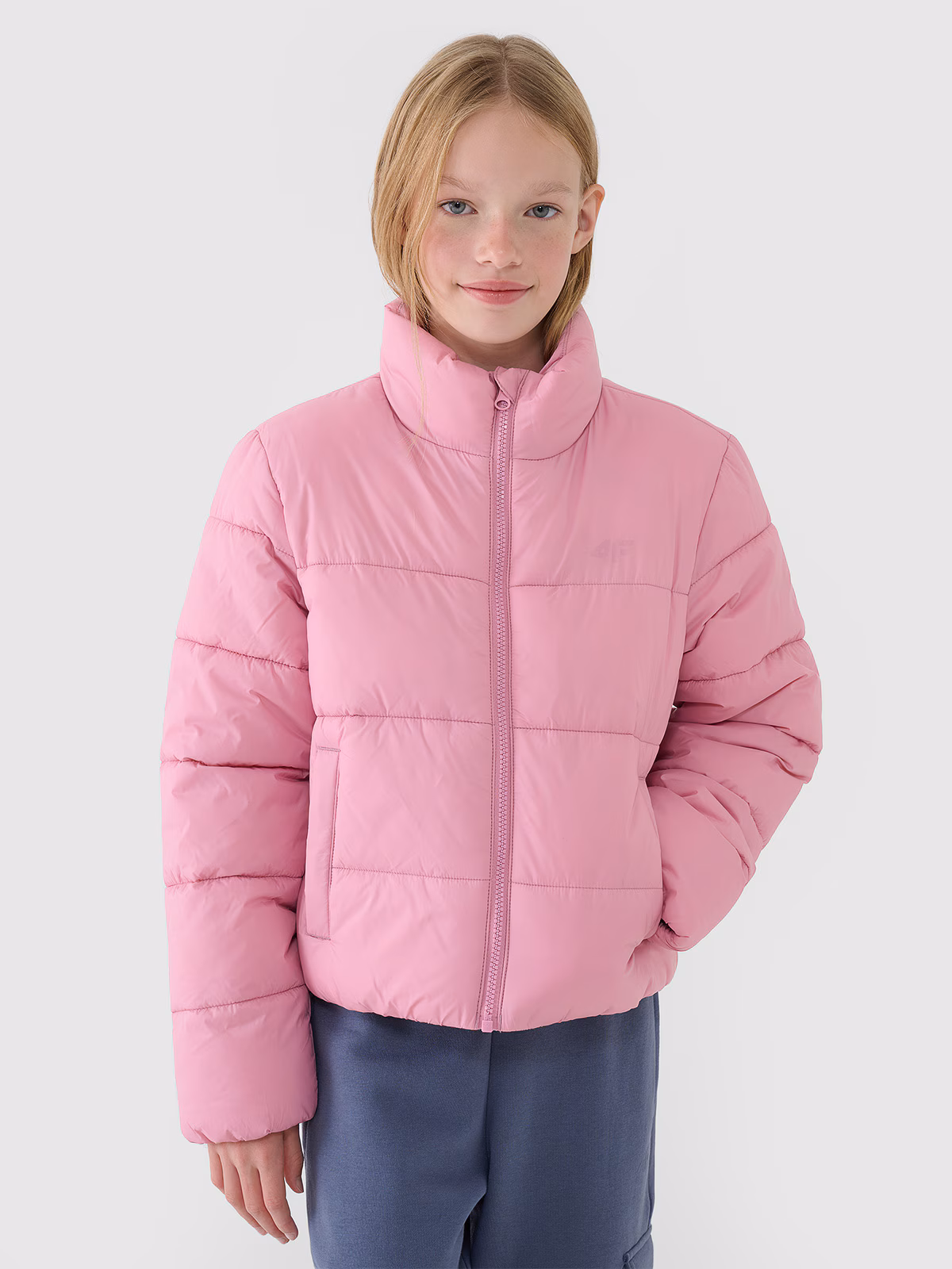 Kurtka puchowa z wypełnieniem syntetycznym dziecięca - czarna