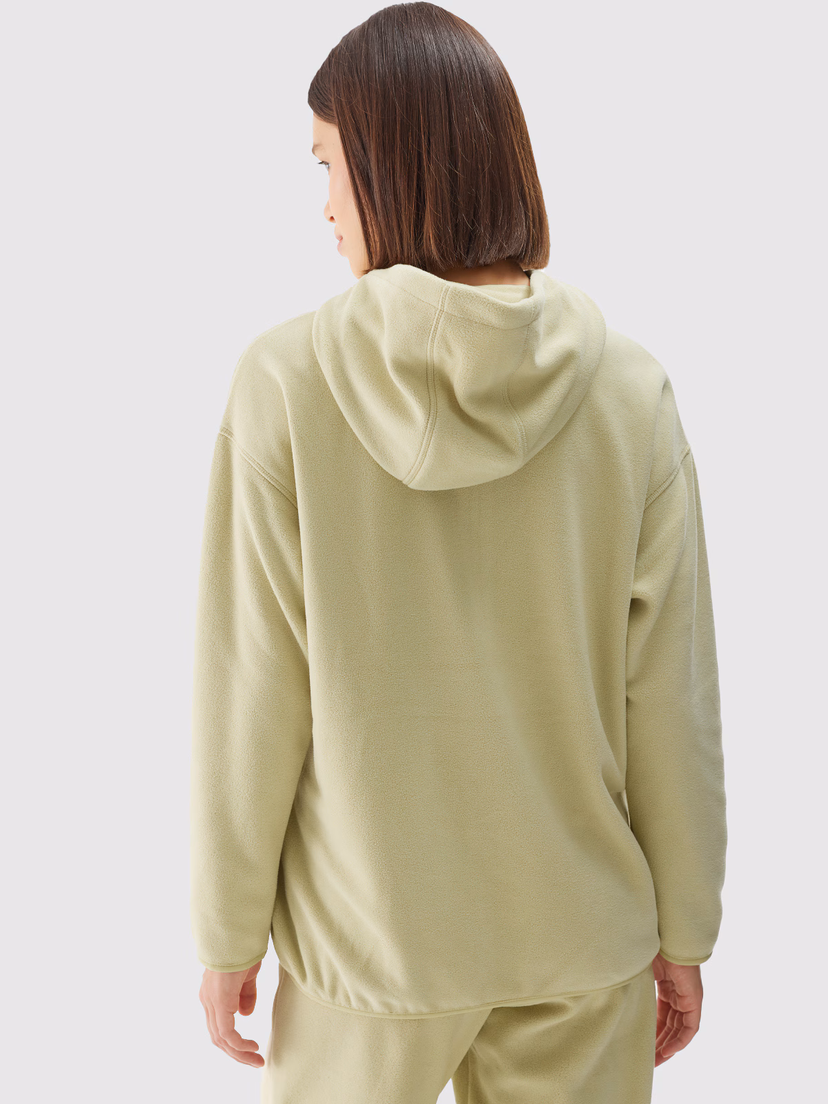 Polar z kapturem regular damski - zielony