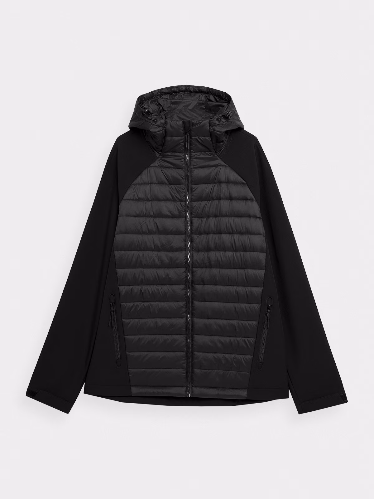 Kurtka softshell wiatroodporna membrana 8000 męska - czarna