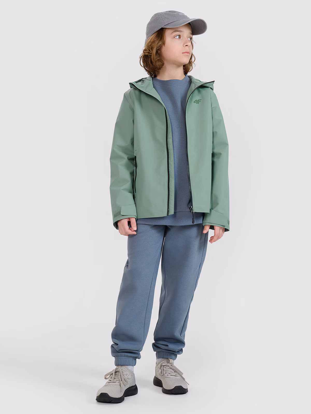 Kurtka przejściowa membrana 5000 dziecięca - czarna