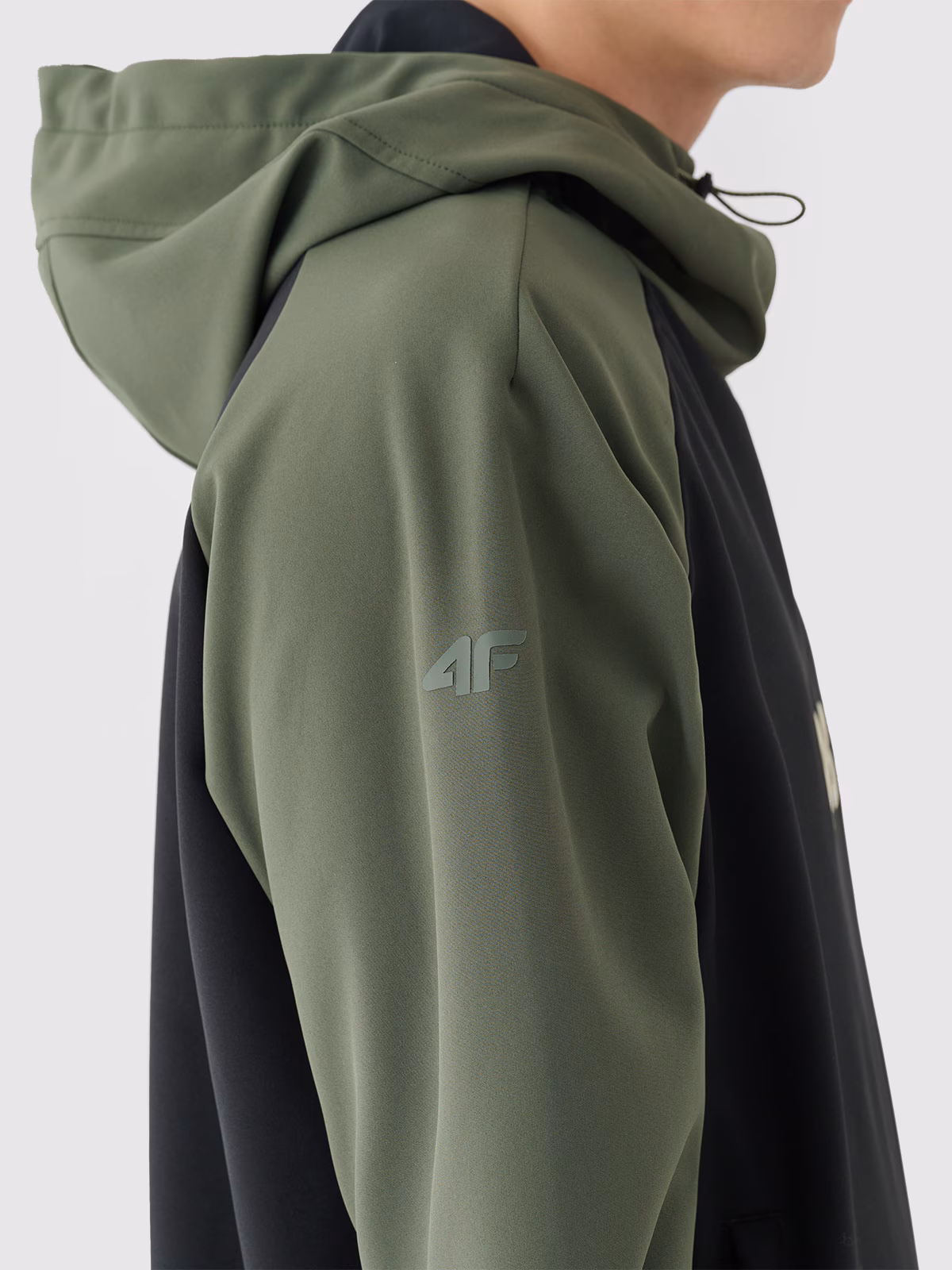 Długa bluza snowboardowa z softshellu membrana 5000 męska - granatowa