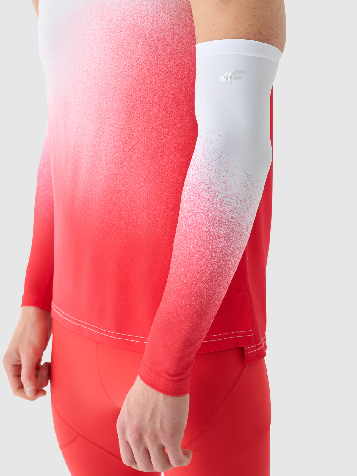 Rękawki sprinterskie uniseks 4F x PZLA - czerwone