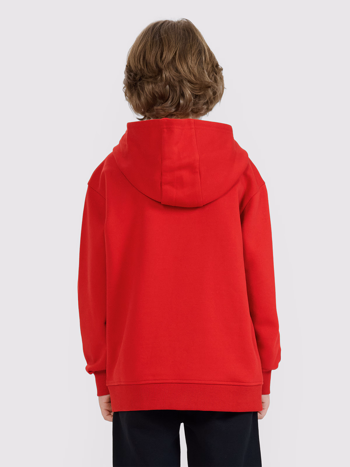 Bluza dresowa nierozpinana z kapturem chłopięca - turkusowa