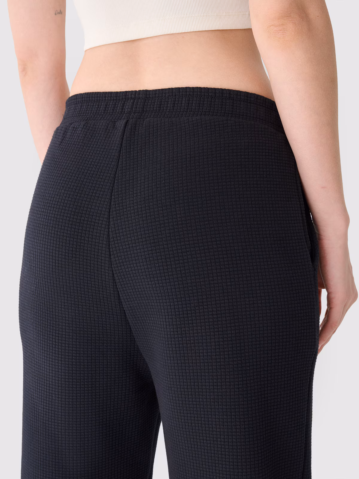 Spodnie dresowe joggery damskie - białe