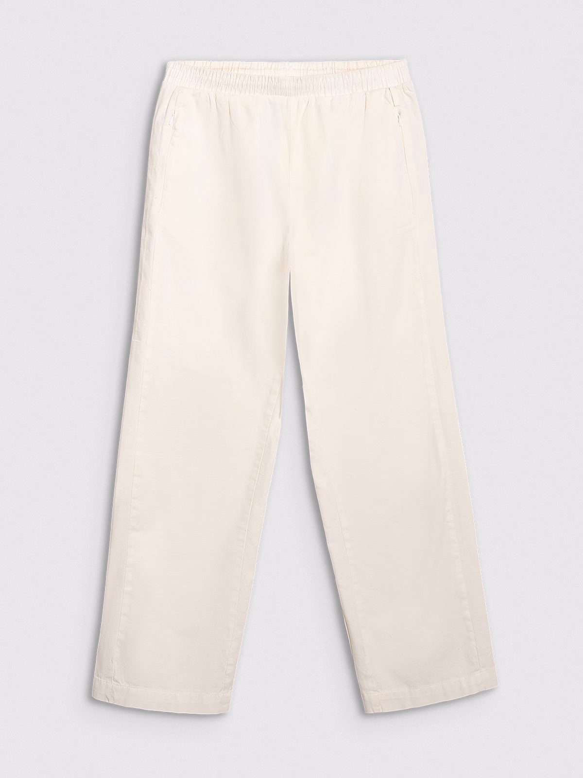 Spodnie casual damskie - żółte