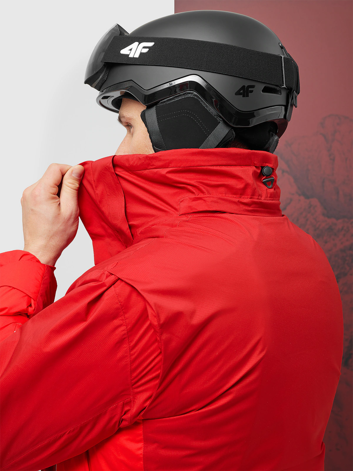 Kurtka narciarska membrana Dermizax 20000 męska - czerwona