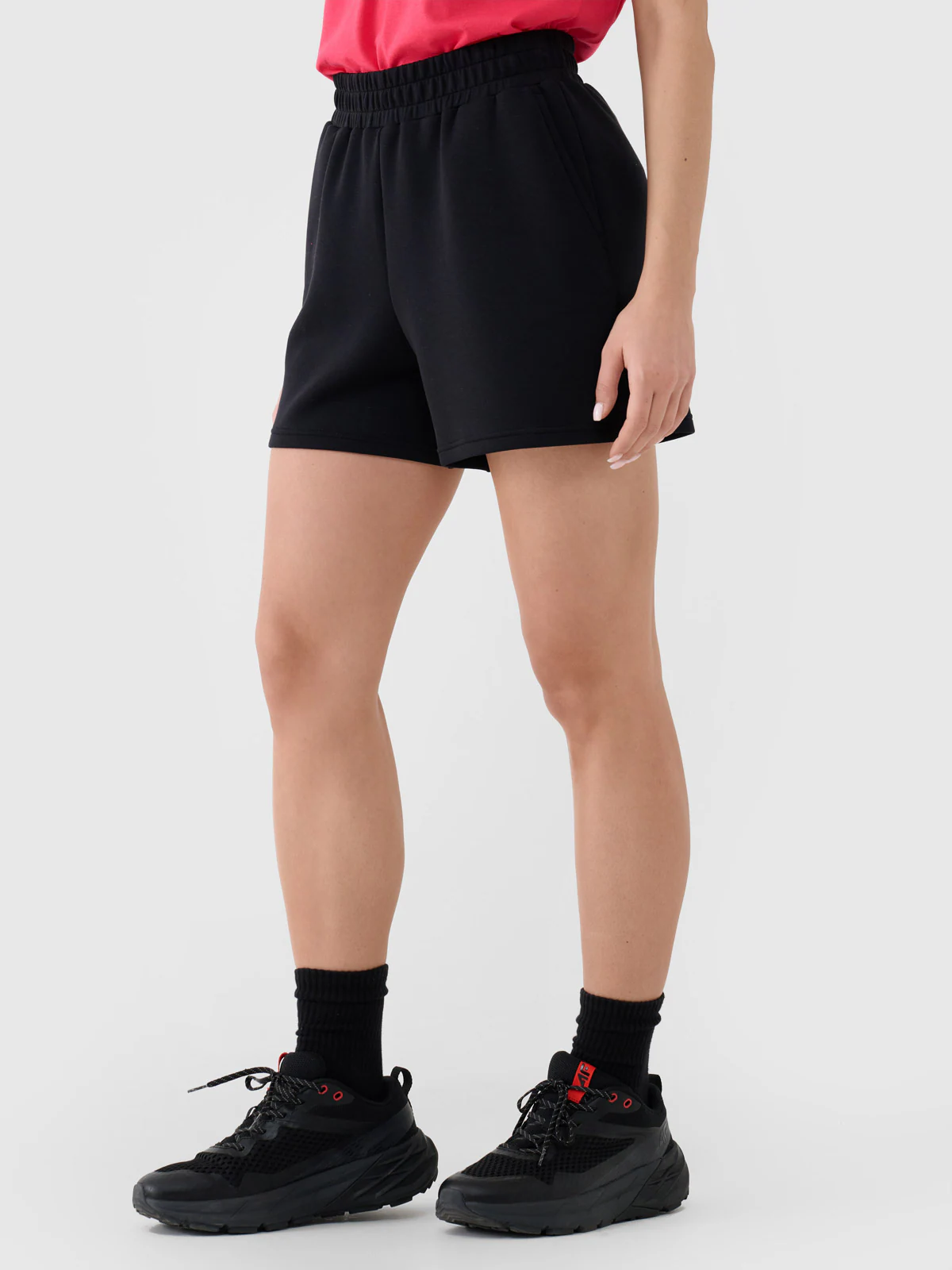 Spodenki dresowe z modalem damskie - niebieskie