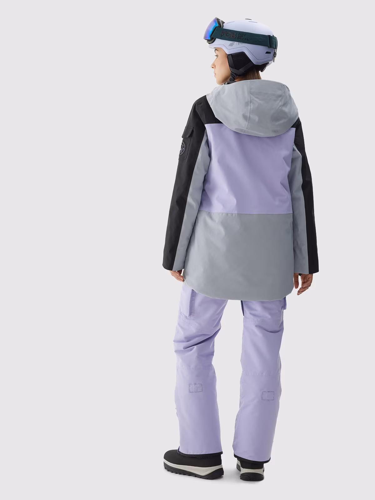 Kurtka snowboardowa membrana 15000 damska - fioletowa