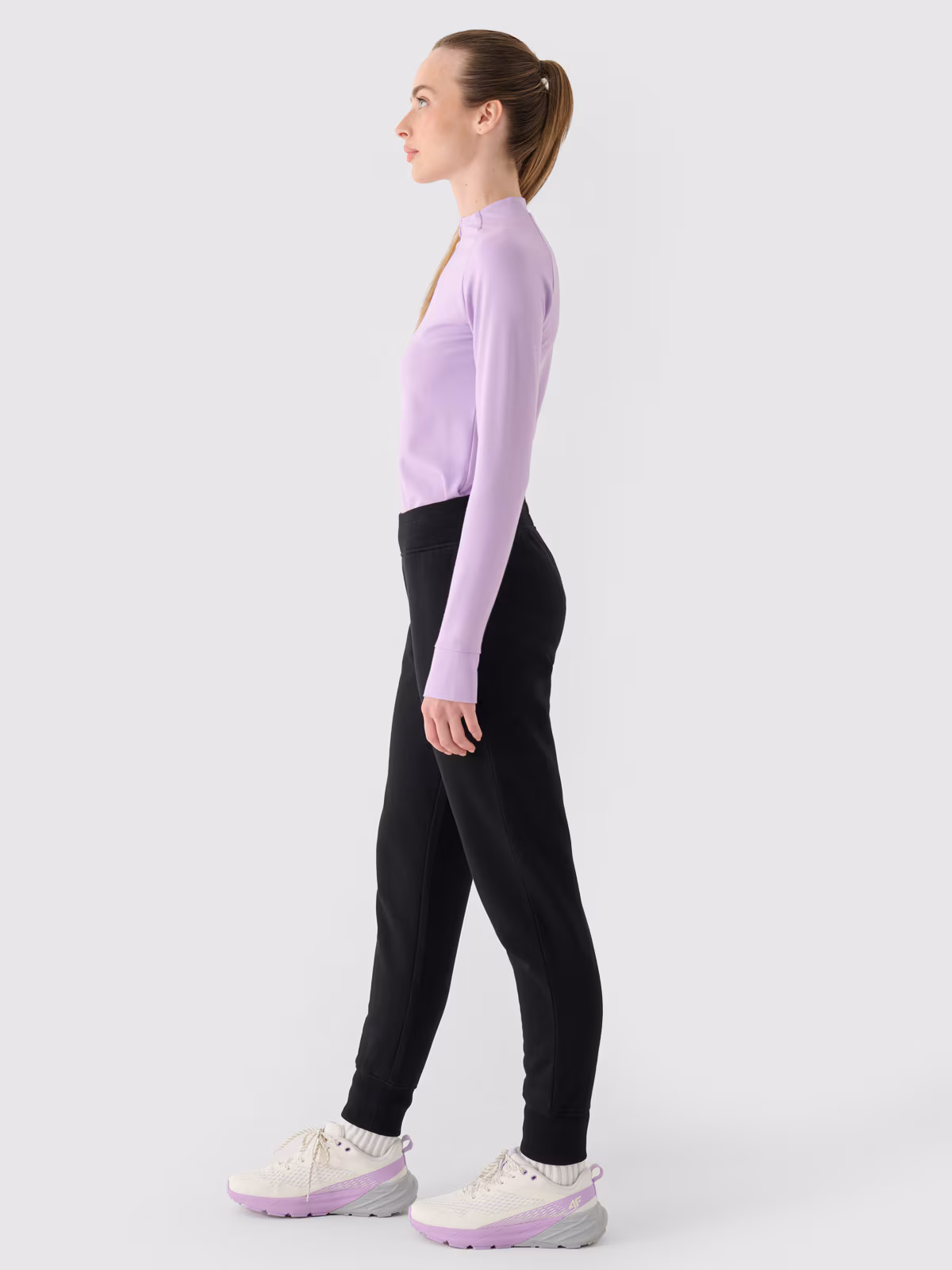 Spodnie dresowe joggery damskie - szare