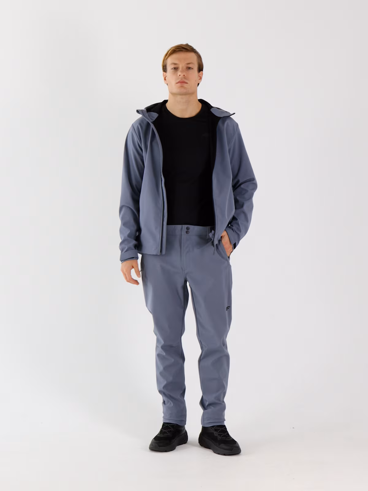 Spodnie softshellowe membrana 5000 męskie - granatowe