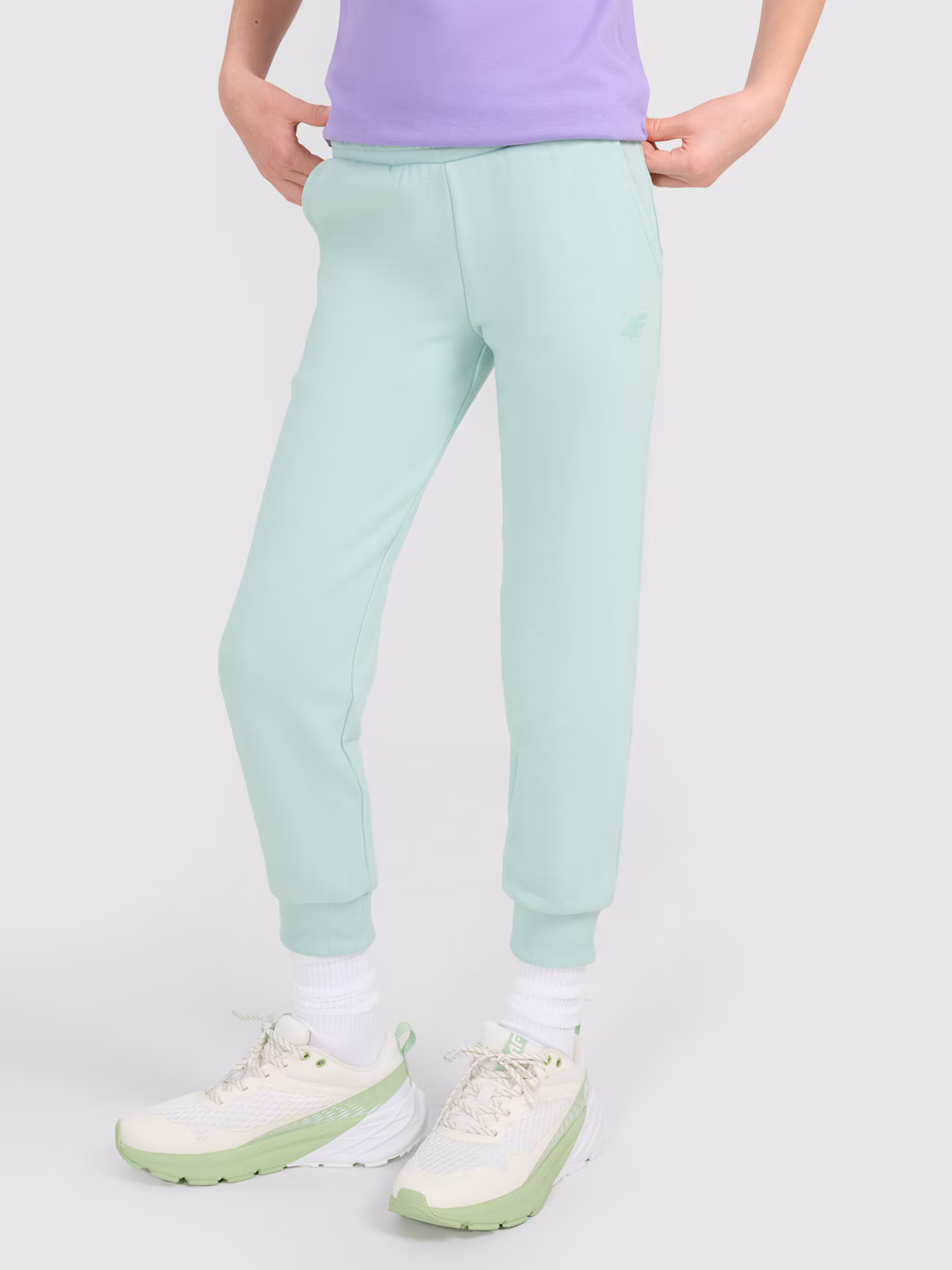 Spodnie dresowe joggery dziewczęce - różowe