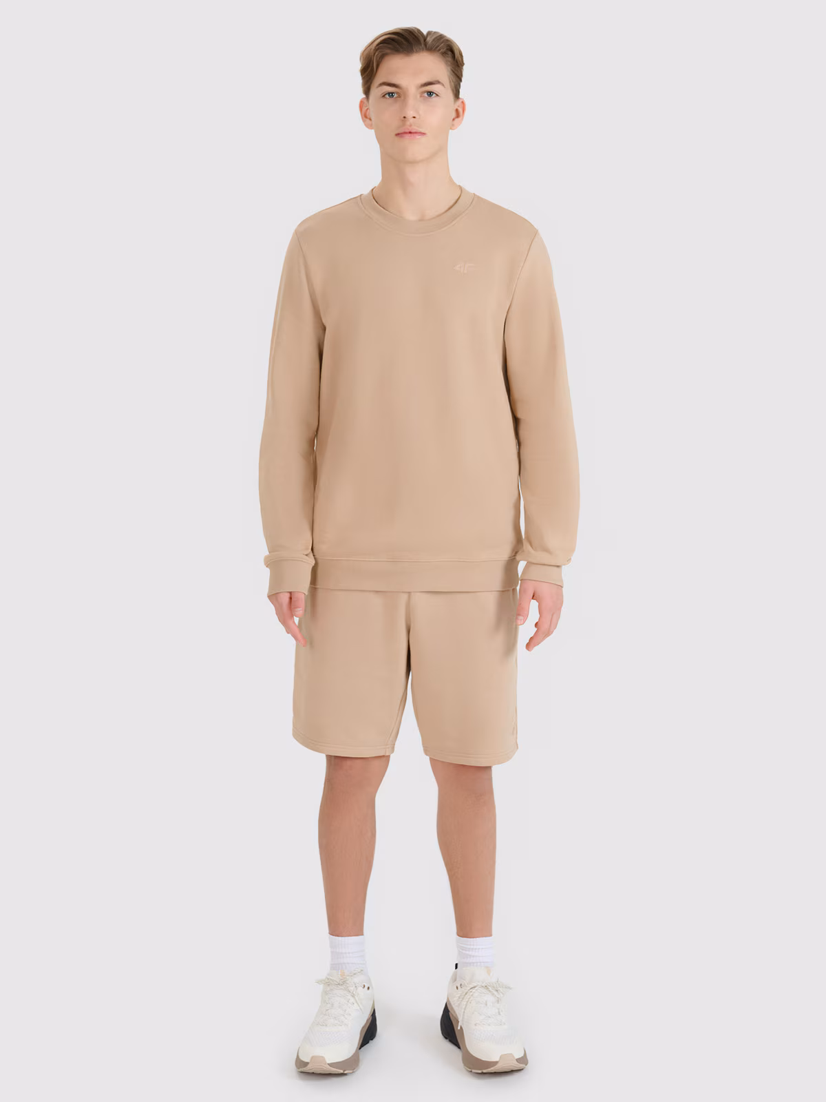 Spodenki dresowe męskie - beżowe