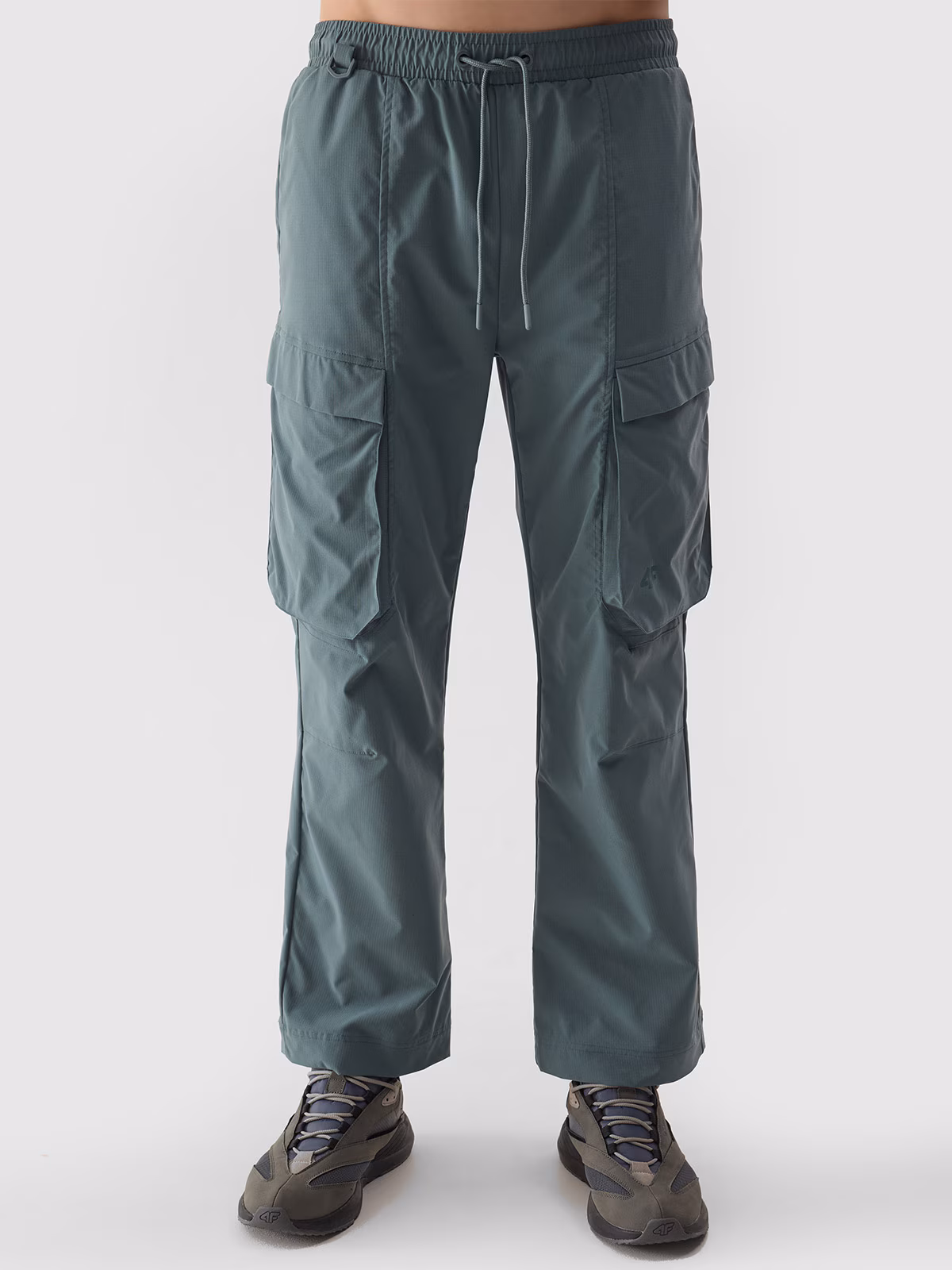 Spodnie casual cargo 4Way Stretch męskie - czarne