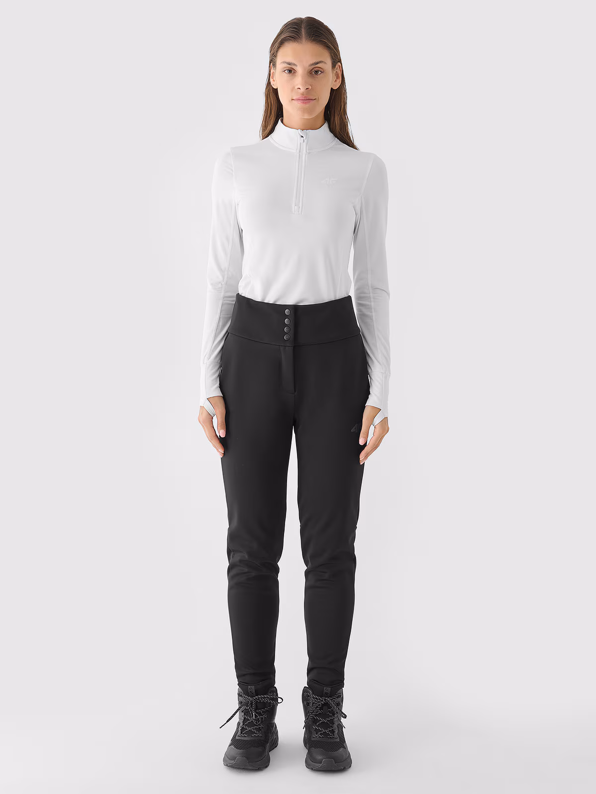 Spodnie skiturowe softshell membrana 5000 damskie - czarne