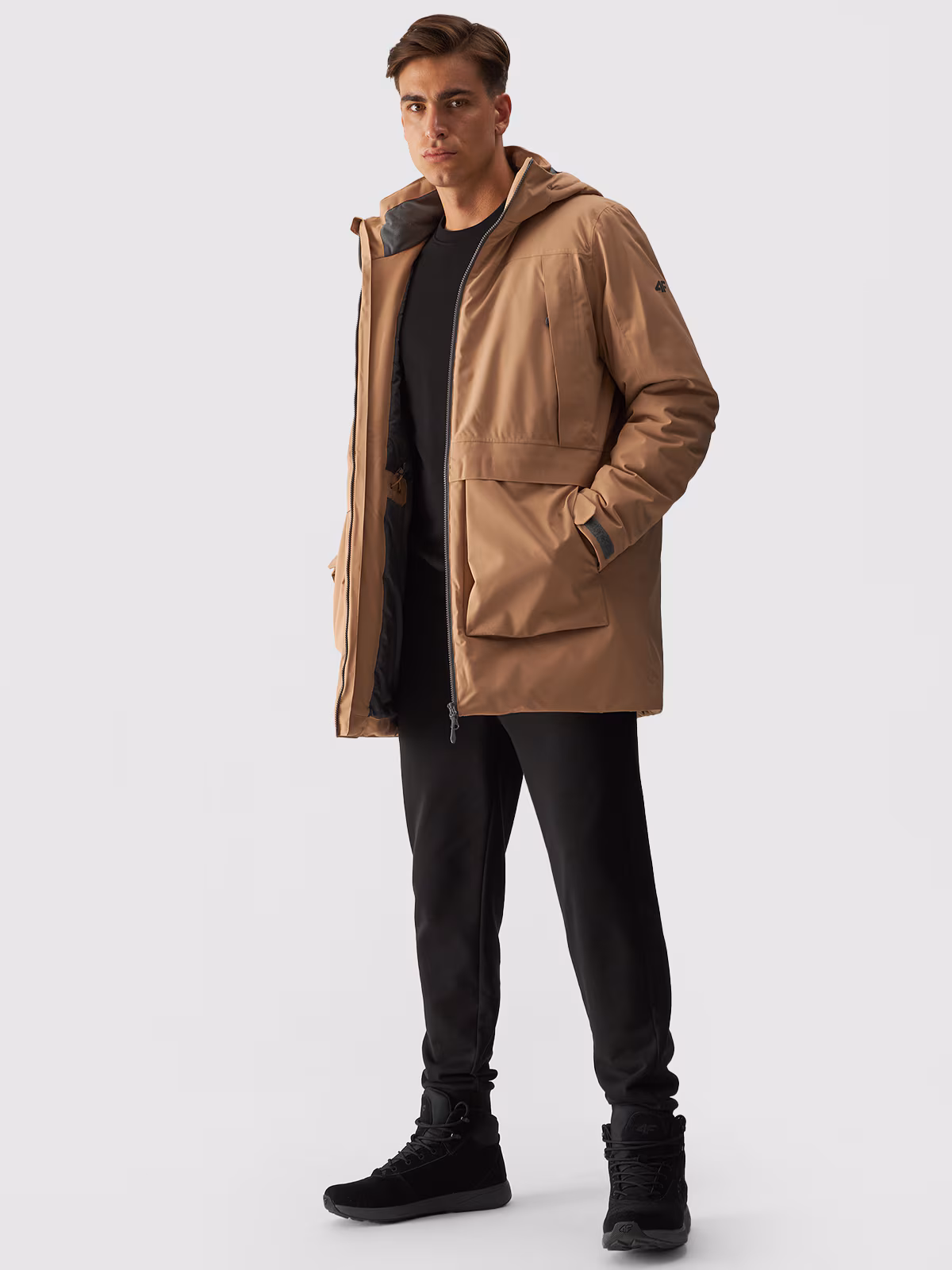 Kurtka przejściowa membrana 8000 męska - beżowa